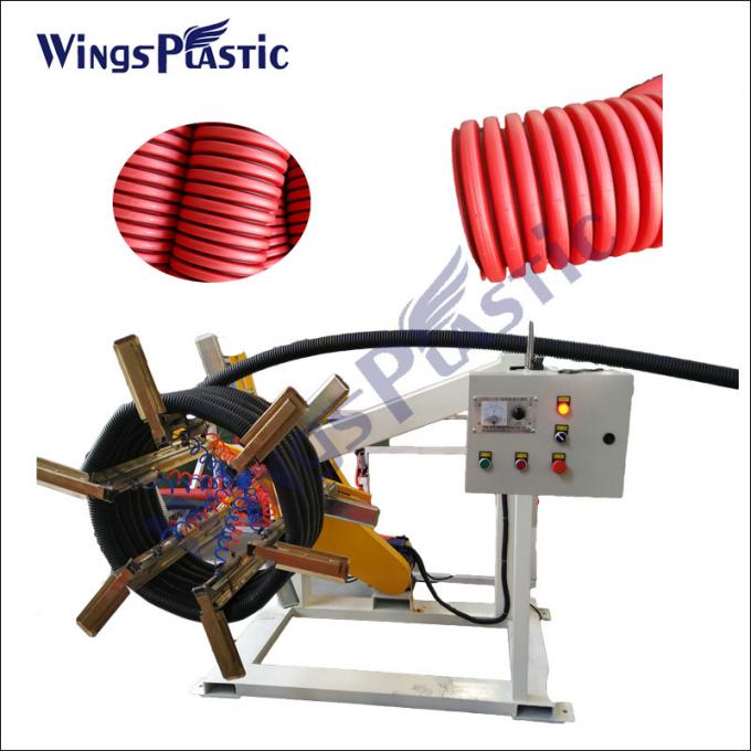 Máquina de extrusión de tuberías de drenaje corrugadas de doble pared de plástico PE 6-8m/min 4