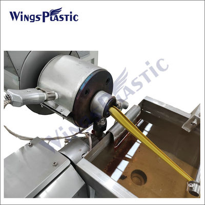 Cadena de producción acanalada del tubo de la piscina de la máquina LLDPE de EVA Plastic Corrugated Pipe Extruder