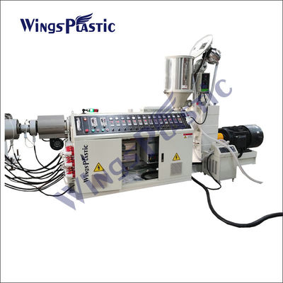 Cadena de producción plástica del tubo del HDPE PPR del HDPE del tubo de la máquina automática PE de la protuberancia