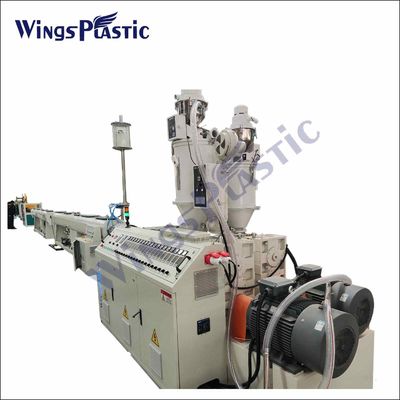 Cadena de producción plástica del tubo de la máquina PE del extrusor del tubo del HDPE de PPR PP 150-220kg/H