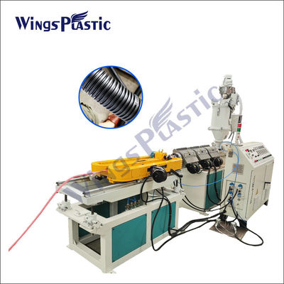 línea plástica acanalada de un sólo recinto de la protuberancia del tubo del PVC PE de la máquina de la protuberancia del tubo de 10-50m m