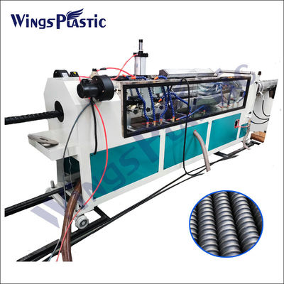 El espiral PE de la máquina de la fabricación del tubo del PVC del LDPE del HDPE acanaló la línea de la protuberancia del tubo