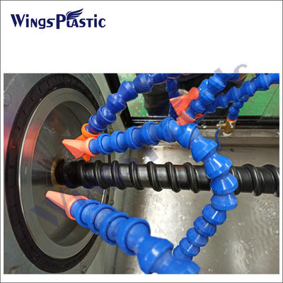 El espiral PE de la máquina de la fabricación del tubo del PVC del LDPE del HDPE acanaló la línea de la protuberancia del tubo
