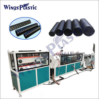 La línea espiral Pvc de la protuberancia del tubo del conducto del HDPE del PE acanaló la máquina del fabricante del tubo