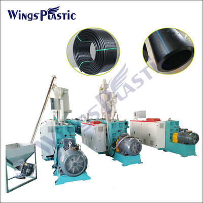 PLC Control hdpe máquina de hacer tuberías hdpe máquina extrusora de tuberías máquina de hacer tuberías de agua de plástico