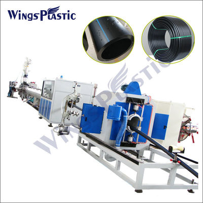 PLC Control hdpe máquina de hacer tuberías hdpe máquina extrusora de tuberías máquina de hacer tuberías de agua de plástico