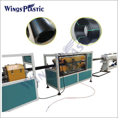 Cadena de producción plástica del tubo del HDPE PPR del HDPE del tubo de la máquina automática PE de la protuberancia