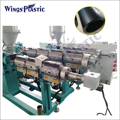 Cadena de producción plástica del tubo del HDPE PPR del HDPE del tubo de la máquina automática PE de la protuberancia