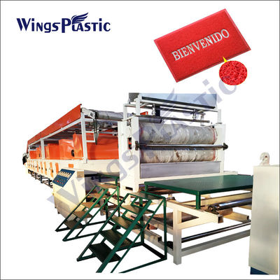 PVC plástico PP Mat Making Machine Eco Friendly de 500kg/H Mat Making Machine
