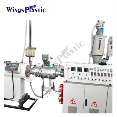 Producción plástica de la protuberancia del tubo del conducto eléctrico del abastecimiento de agua del HDPE PE PP PPR que hace la máquina del tubo del ppr de la máquina