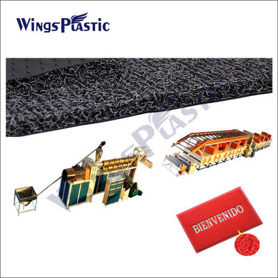 Estera plástica del lazo de la bobina del pvc del PVC de la bobina del amortiguador del piso de Mat Indoor de la bobina de la máquina plástica de la estera que hace la máquina