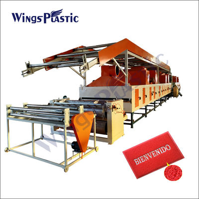 Estera plástica del lazo de la bobina del pvc del PVC de la bobina del amortiguador del piso de Mat Indoor de la bobina de la máquina plástica de la estera que hace la máquina