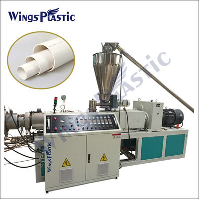 Línea plástica tubo de la protuberancia del tubo del extrusor CPVC UPVC del plástico PE del PVC del HDPE PPR PP que hace la máquina