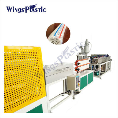 Línea de producción de tuberías de plástico Pvc reforzado con fibra Máquina de extrusión de tuberías de recubrimiento de plástico