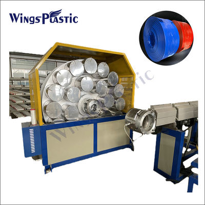 Máquina de producción de extrusores de manguera de riego de superficie plana reforzada con fibra de PVC de alta productividad