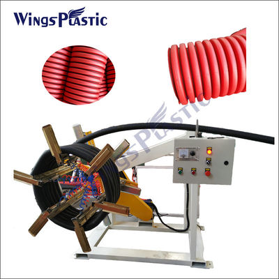 Tubo del HDPE DWC del PVC que hace máquina el PE plástico línea acanalada dual de la protuberancia del tubo