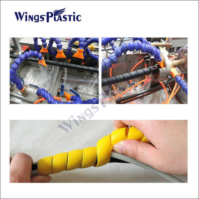 Guardia espiral Hose Extruder Machine del PE con el sistema de control del PLC