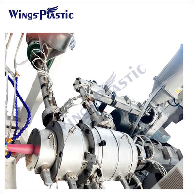 Máquina de extrusión de tuberías HDPE PPR de control PLC para diámetros de tuberías de 20 a 110 mm