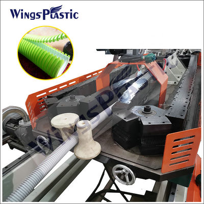 Máquina de extrusión de tuberías de drenaje corrugadas de doble pared de plástico PE 6-8m/min