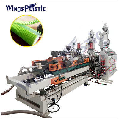 Línea de producción de tuberías onduladas de PE de 17m*2M*2.8m con sistema de control PLC