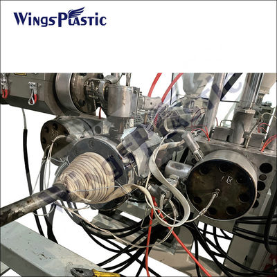 Línea de producción de tuberías onduladas de PE de 17m*2M*2.8m con sistema de control PLC