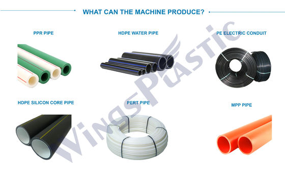 Máquina de extrusión de tuberías de HDPE PPR Equipo de fabricación de tuberías PE PERT