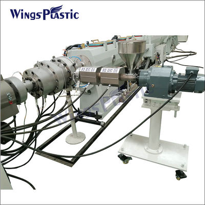 Línea de extrusión de tuberías de PE Máquina de fabricación de tuberías de plástico PPR Hdpe