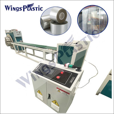 Máquina de extrusión de cortinas de plástico PS PC PET reciclado con sistema de control PLC