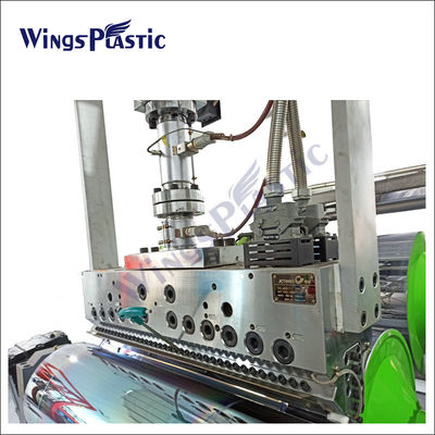 Máquina de extrusión de cortinas de plástico PS PC PET reciclado con sistema de control PLC