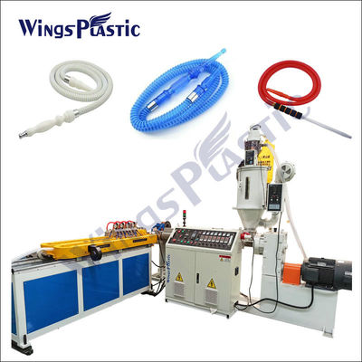 Máquina de extrusión de tuberías onduladas de pared única de manguera de narguilé de plástico eléctrico Pp Pe Shisha