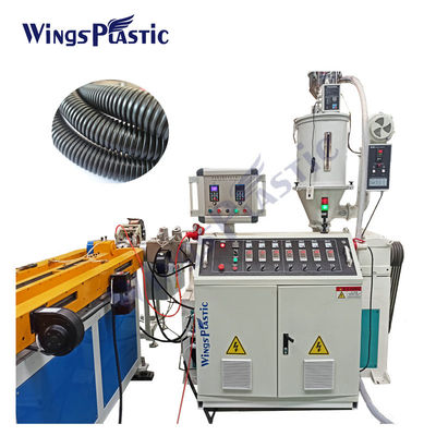 Máquina de extrusión de tuberías onduladas de PVC de PE de plástico PP de pared única de alta velocidad