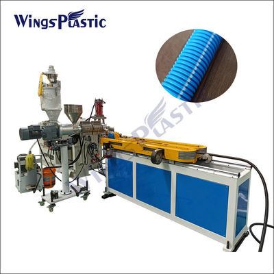 Máquina de extrusión de tuberías onduladas de PVC de PE de plástico PP de pared única de alta velocidad