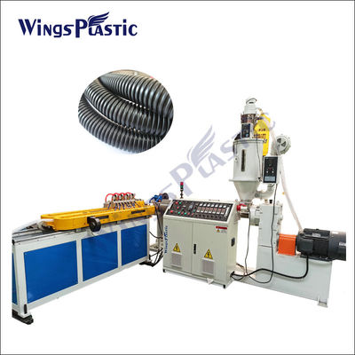 Máquina de extrusión de tuberías onduladas de PVC de PE de plástico PP de pared única de alta velocidad