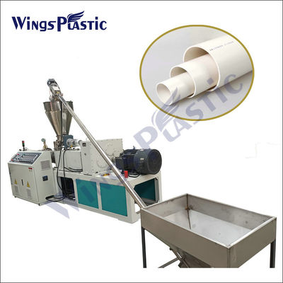 Máquina de extrusión de tuberías de plástico de alta velocidad / máquina de fabricación de tuberías de PVC con voltaje personalizado
