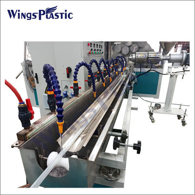 Línea de extrusión de tuberías blandas de fibra de PVC para mejorar la máquina de fabricación de tuberías reforzadas con fibra de PVC