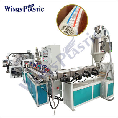 Línea de extrusión de tuberías blandas de fibra de PVC para mejorar la máquina de fabricación de tuberías reforzadas con fibra de PVC