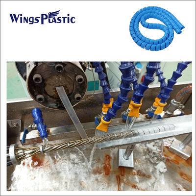 Protegedor de manguera de cuerda de resorte máquina de fabricación de manguera de espiral flexible PP máquina de extrusión de protección de manguera