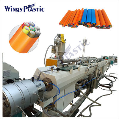Protección del cable óptico de microducto de PE Casing Pipe Extrusión de la línea de fabricación de la máquina de tornillo único