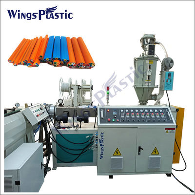Protección del cable óptico de microducto de PE Casing Pipe Extrusión de la línea de fabricación de la máquina de tornillo único