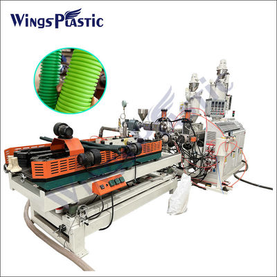 Línea de extrusión de la máquina de procesamiento de tuberías corrugadas de plástico Hdpe Pvc DWC