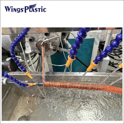 Máquina de extrusión de manguera de succión reforzada en espiral de plástico fácil de mantener