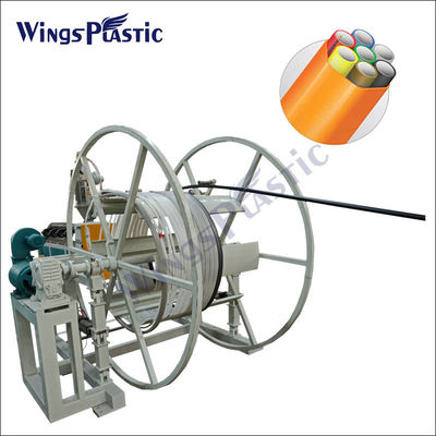 Línea de producción de extrusión de tubos de plástico con múltiples microductos envueltos