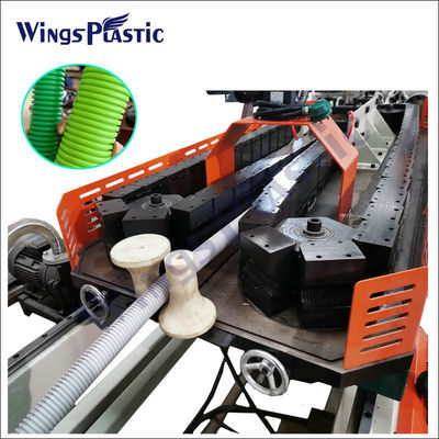 Máquina de extrusión de tuberías de polietileno ondulado de plástico Hdpe Pp de tornillo único
