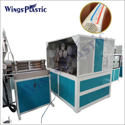 Automatización Máquina de fabricación de tuberías reforzadas con fibra transparente de manguera trenzada de PVC