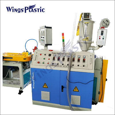 Plastico PE PP PVC Flexible Espiral de pared única de tubería corrugada Extrusión de la línea de fabricación de la máquina