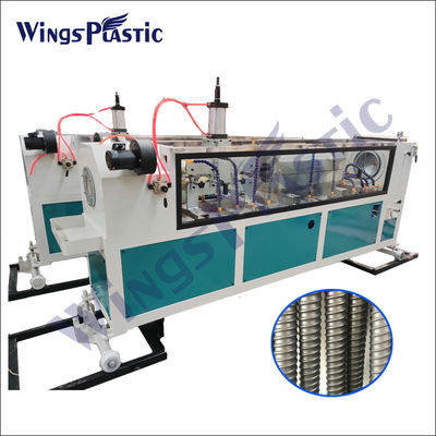 Máquina eléctrica de la fabricación del tubo del tubo del HDPE del PE de la máquina acanalada del extrusor