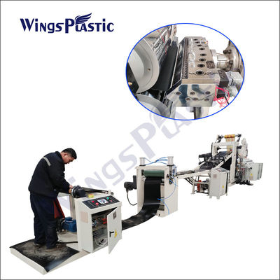 Máquina plástica de la protuberancia de la hoja del PVC del sistema de prevención de intrusiones basado en host del LDPE del HDPE de la máquina del extrusor de hoja del solo tornillo