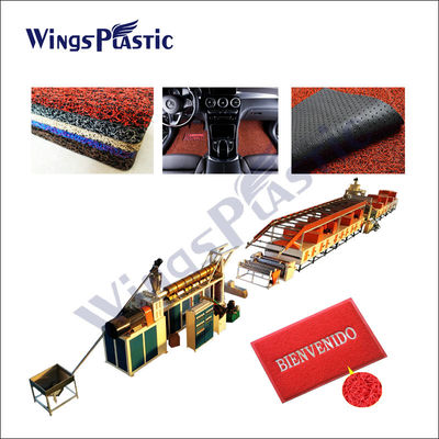 Estera de los pies de Mat Car Carpet del piso de la bobina del Pvc que hace pvc de la máquina la estera plástica del lazo de la bobina que hace la máquina