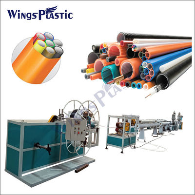 Línea de producción de extrusores de paquetes de micro conductos de HDPE Máquina de extrusión de paquetes de micro conductos de HDPE